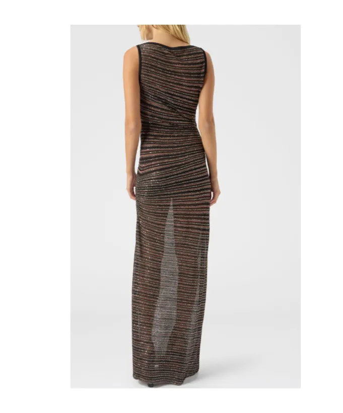 Sequin-Embellished Maxi Dress