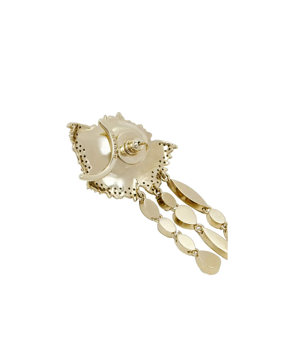Alexander Mcqueen Carnation Embellished Earrings
