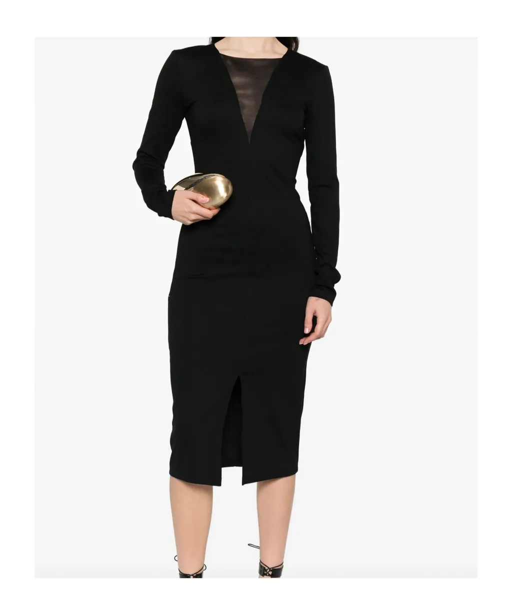 Double-Breasted Panelled Dress