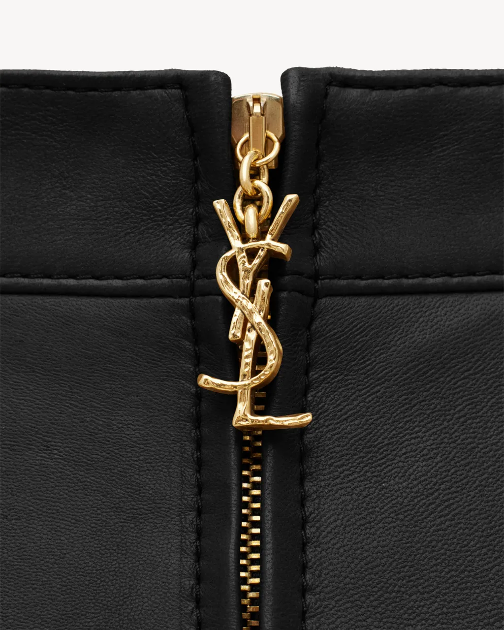 Cassandre Leather Pencil Skirt
