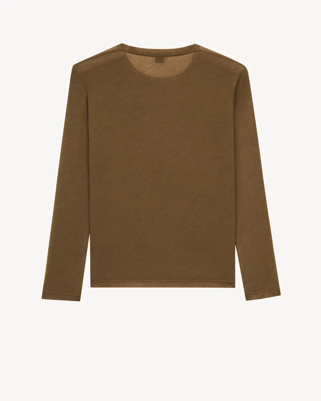 Saint Laurent Crewneck Long-Sleeved Top