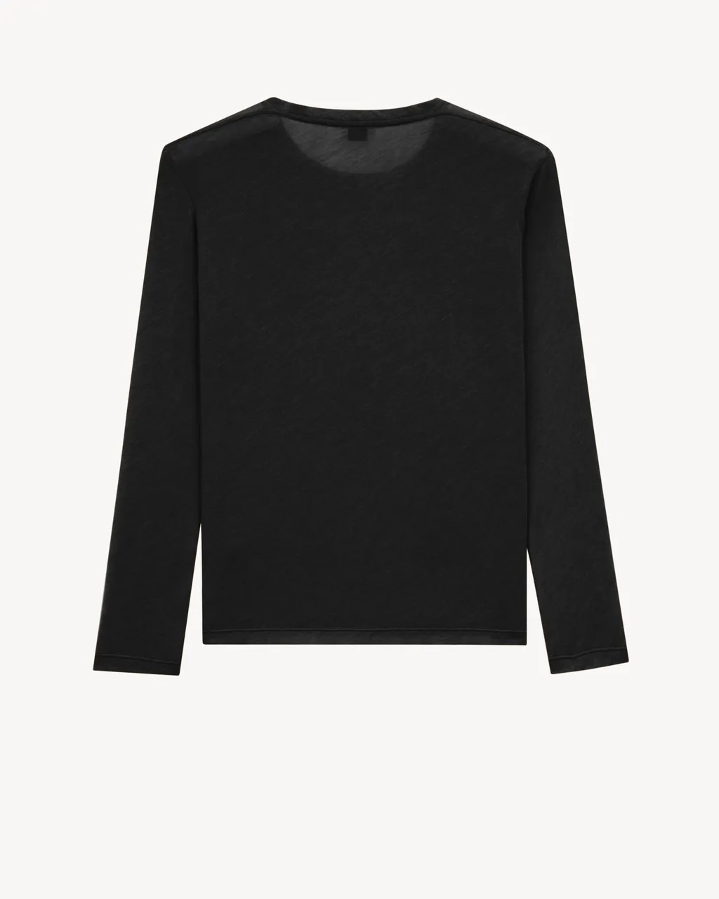 Saint Laurent Crewneck Long-Sleeved Top