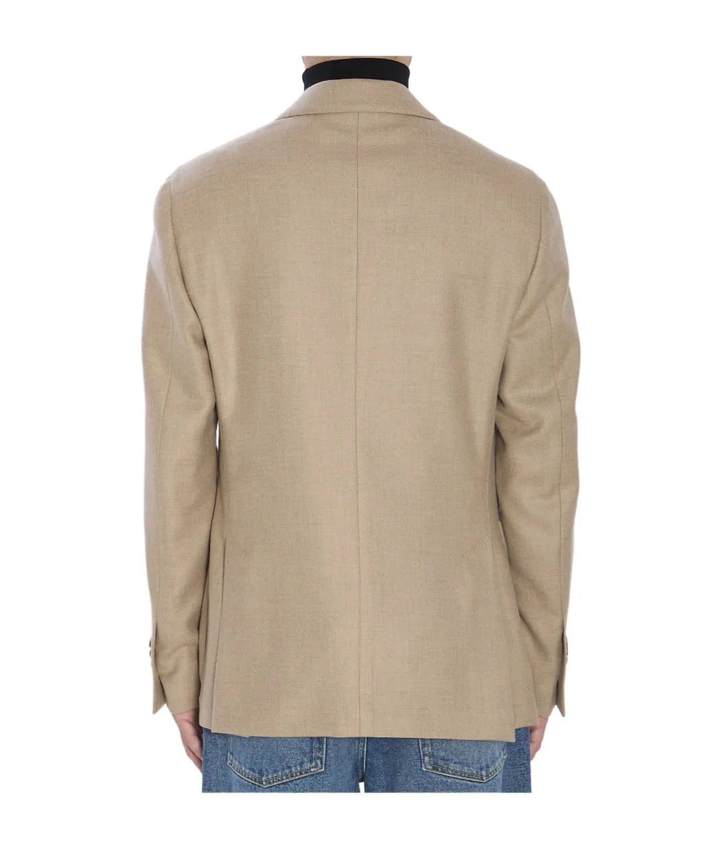 Patch-Pocket Cashmere Blazer