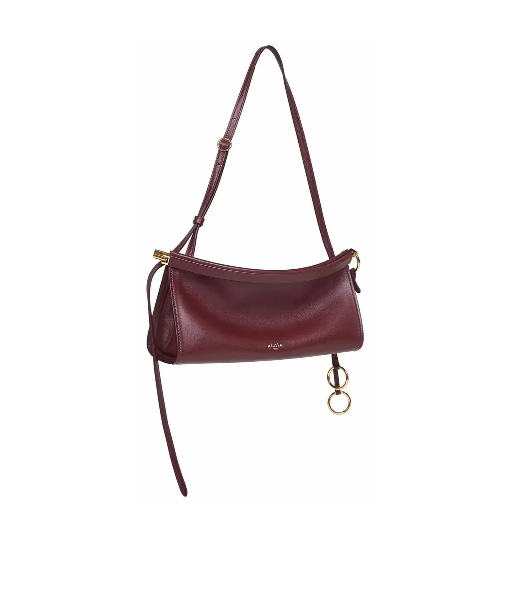 AlaÏA Logo Stamp Small East West Shoulder Bag