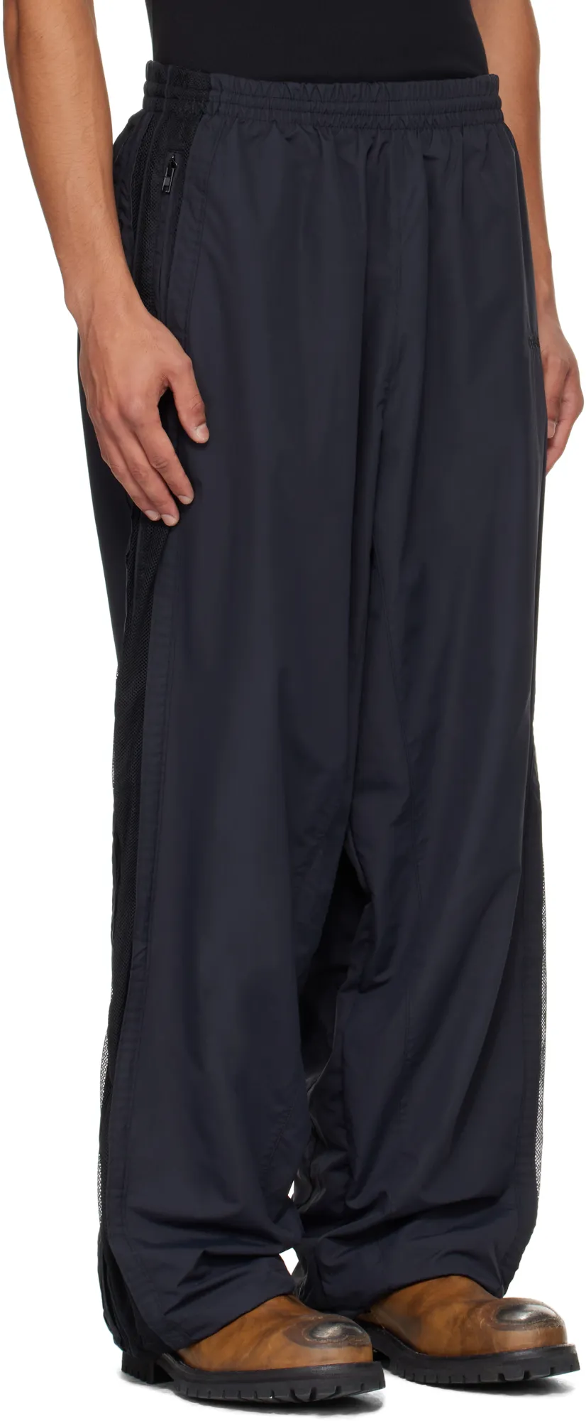 Mesh-Panel Trousers