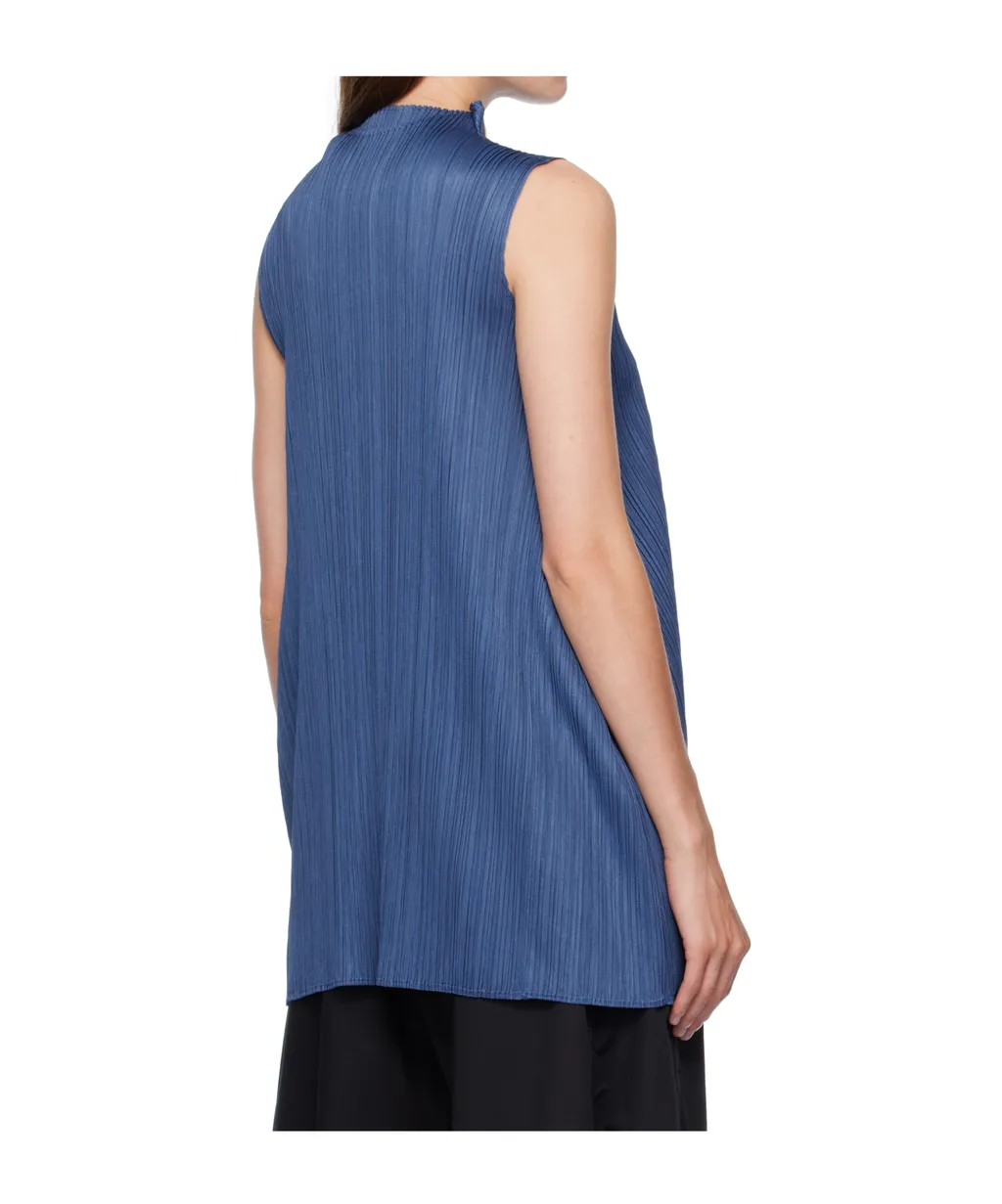 Pleated Sleeveless Top
