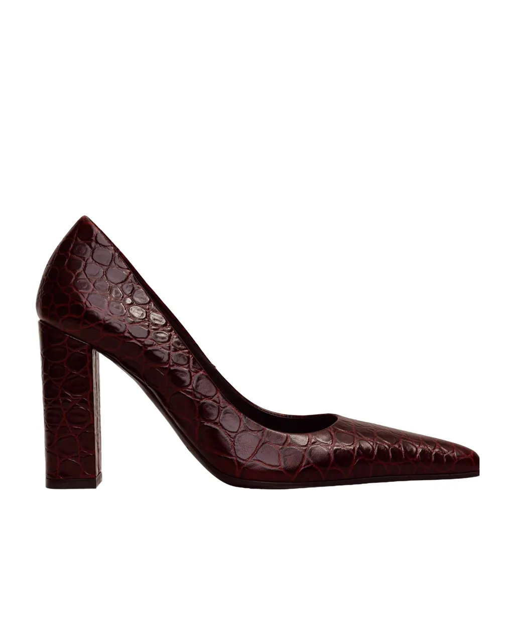 Pointed Toe Chunky Heels