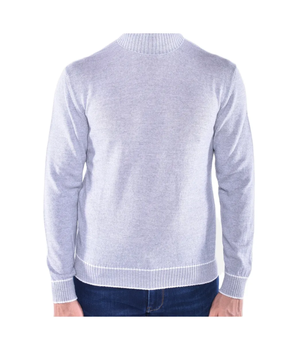 Eleventy Embroidered Turtleneck Knitted Sweater
