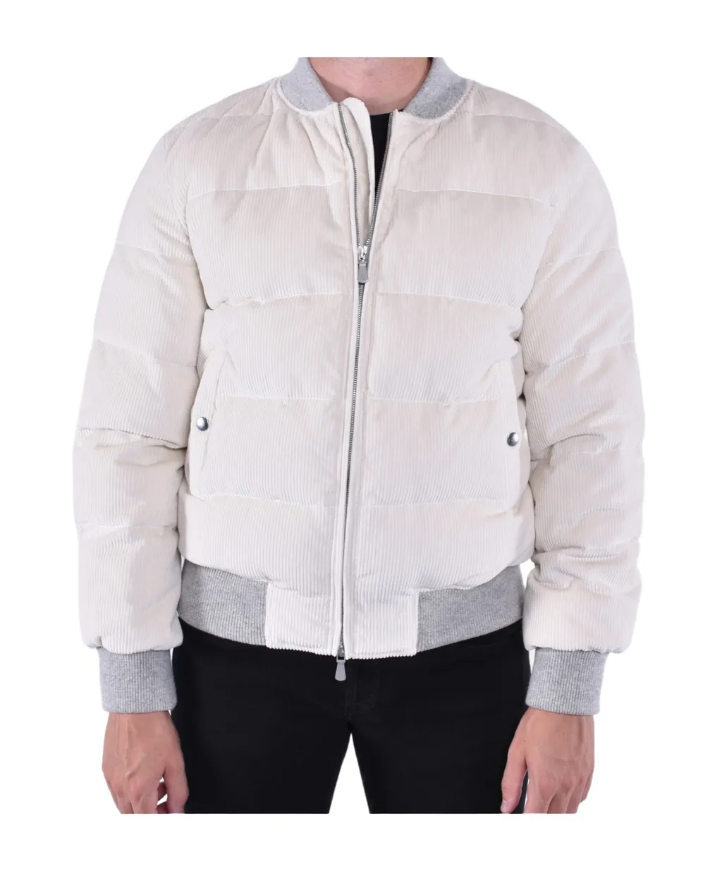 Eleventy Velluto Bomber Jacket