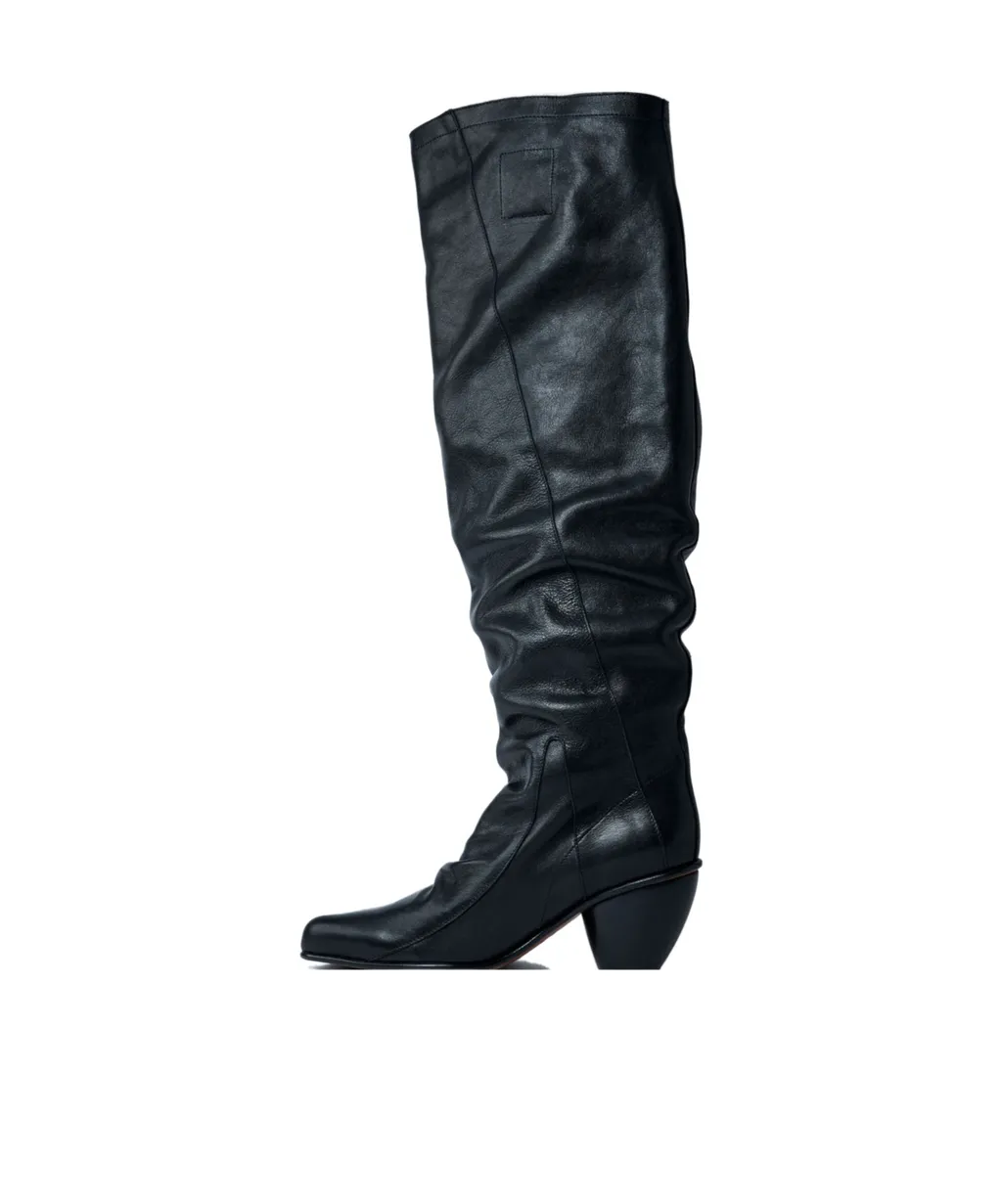 Vivienne Westwood River Square-Toe Knee-High Boots