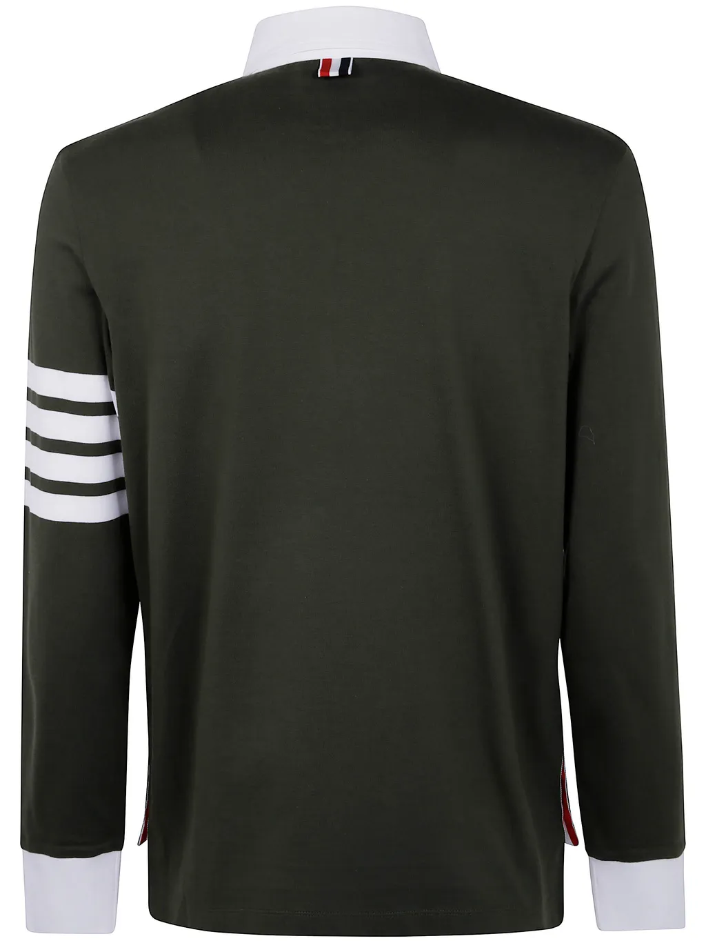 Thom Browne Long-Sleeved Knitted Polo Shirt