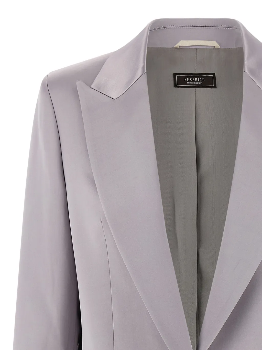 Peserico Single-Breasted Satin Blazer