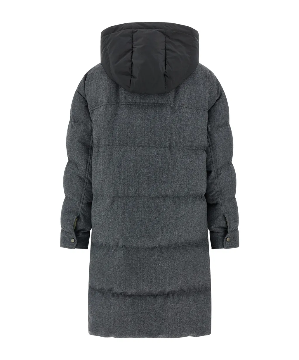 Brunello Cucinelli Long Quilted Jacket