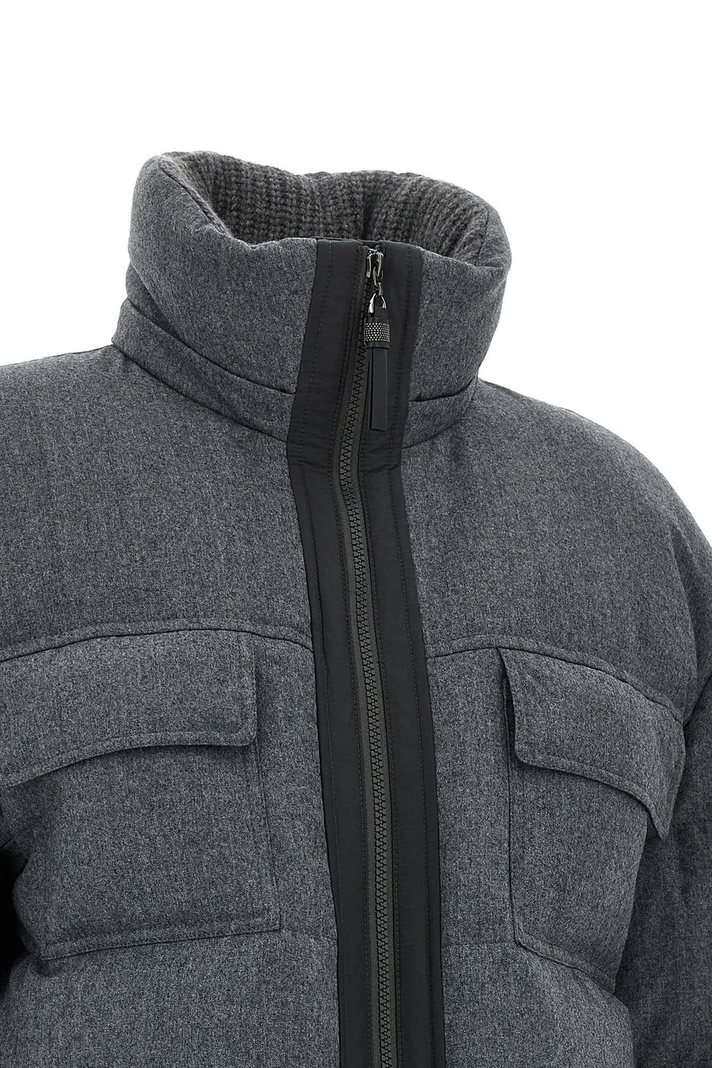 Brunello Cucinelli Long Quilted Jacket