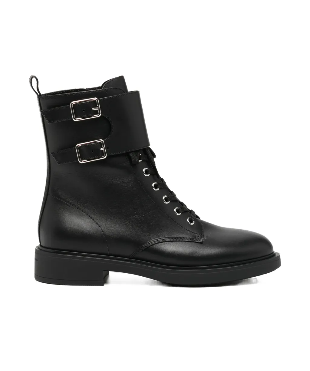 Ripley Buckle Leather Abkle Boots