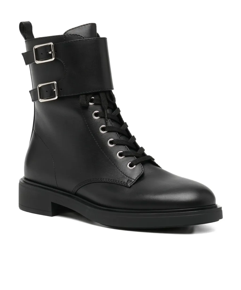 Ripley Buckle Leather Abkle Boots