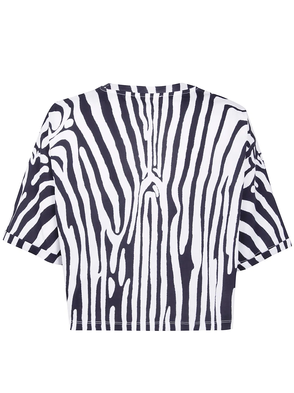 Balmain Zebra Print Cropped Top