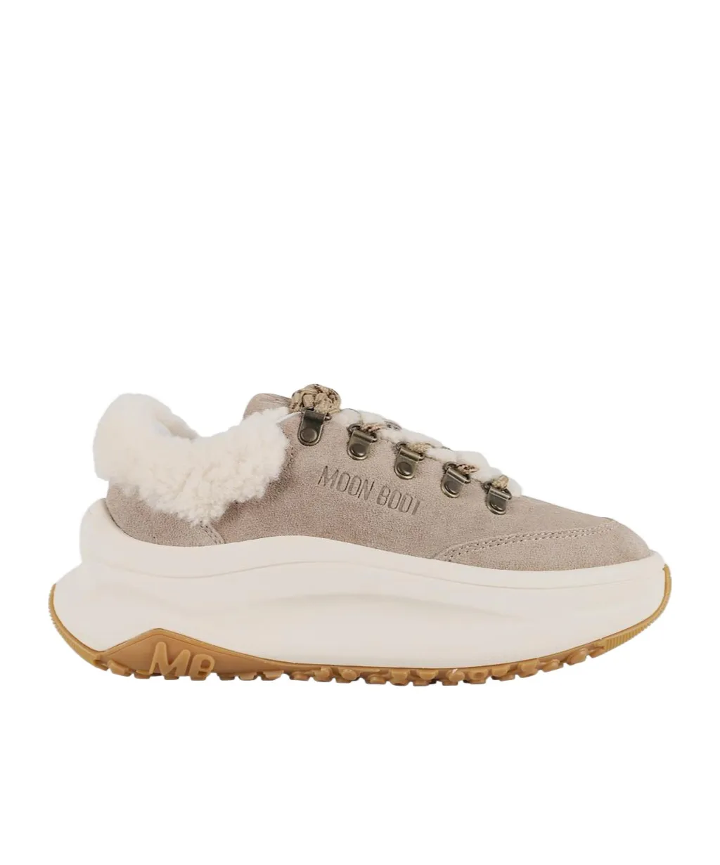 City Shearling Platform Sneakers