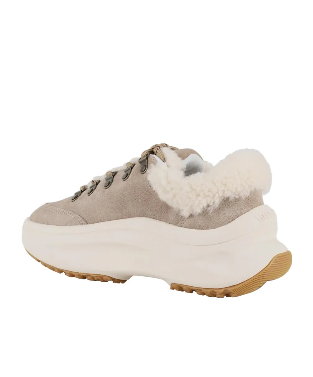 City Shearling Platform Sneakers