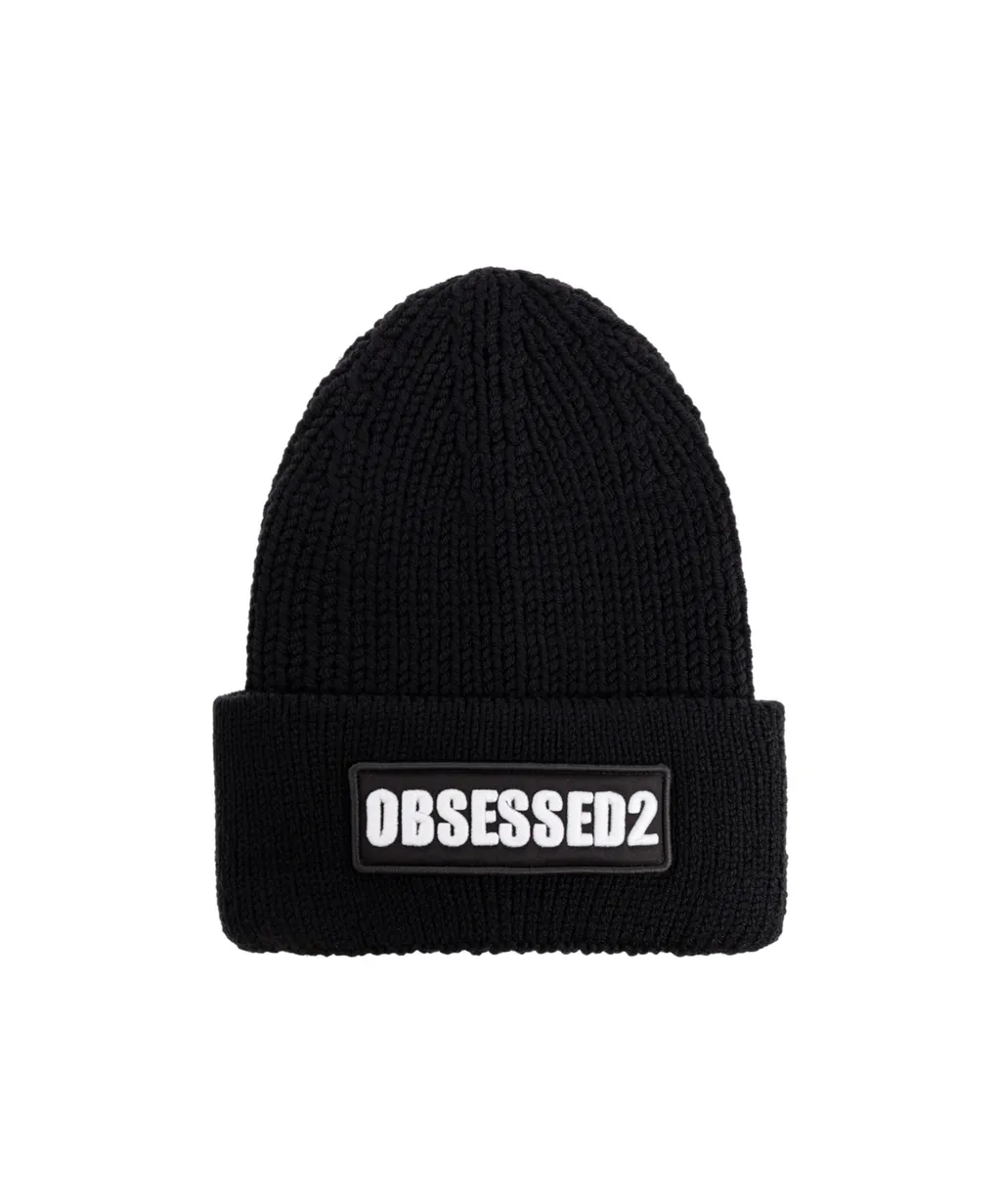 Dsquared2 Logo Patch Knitted Beanie
