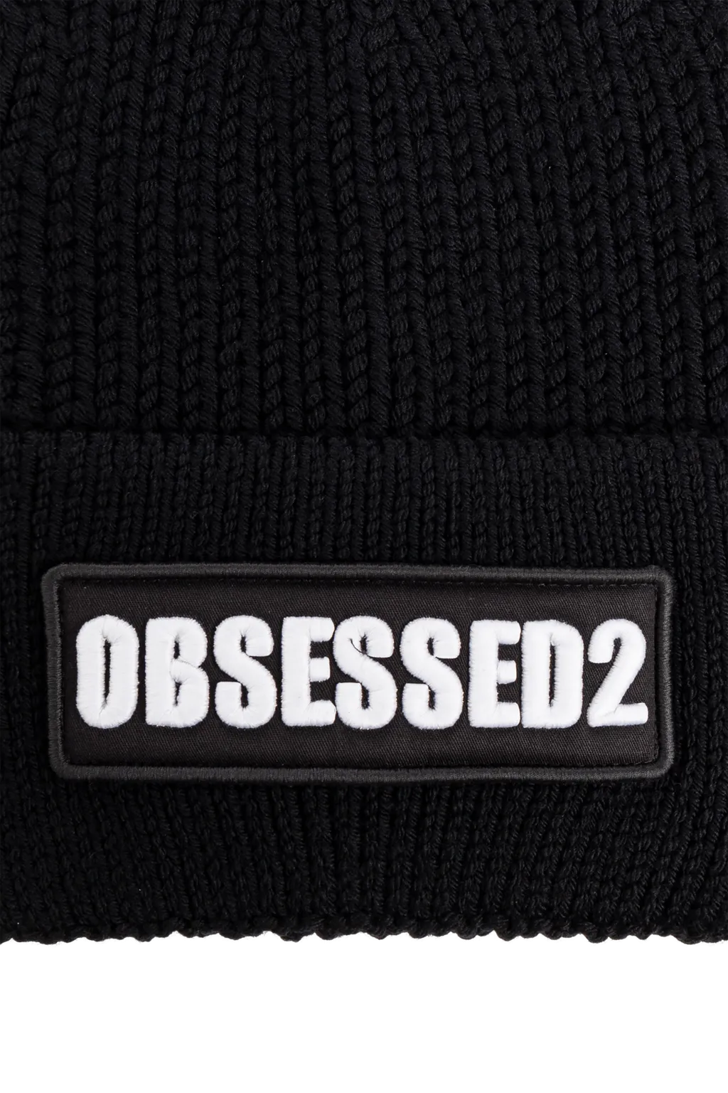 Dsquared2 Logo Patch Knitted Beanie