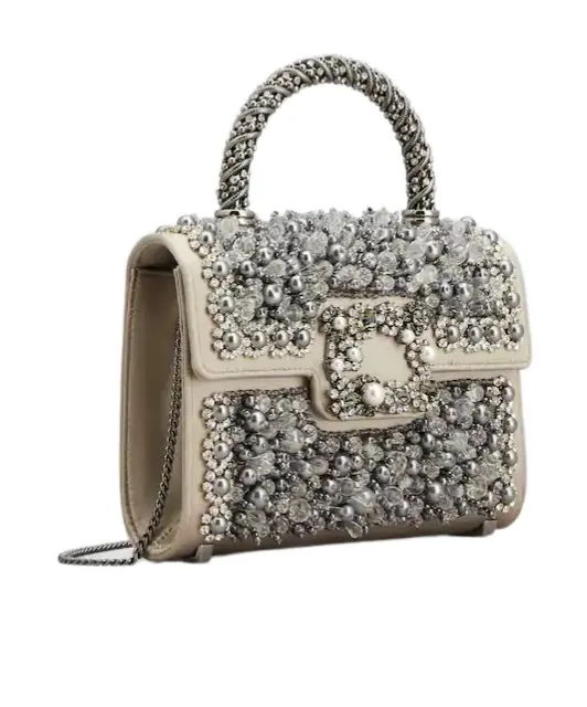Jewel Efflorescence Mini Bag In Satin