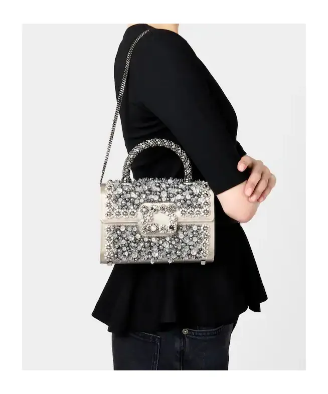 Jewel Efflorescence Mini Bag In Satin