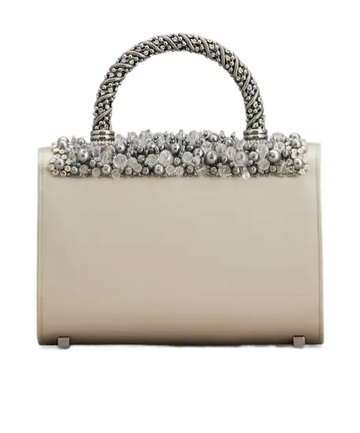 Jewel Efflorescence Mini Bag In Satin