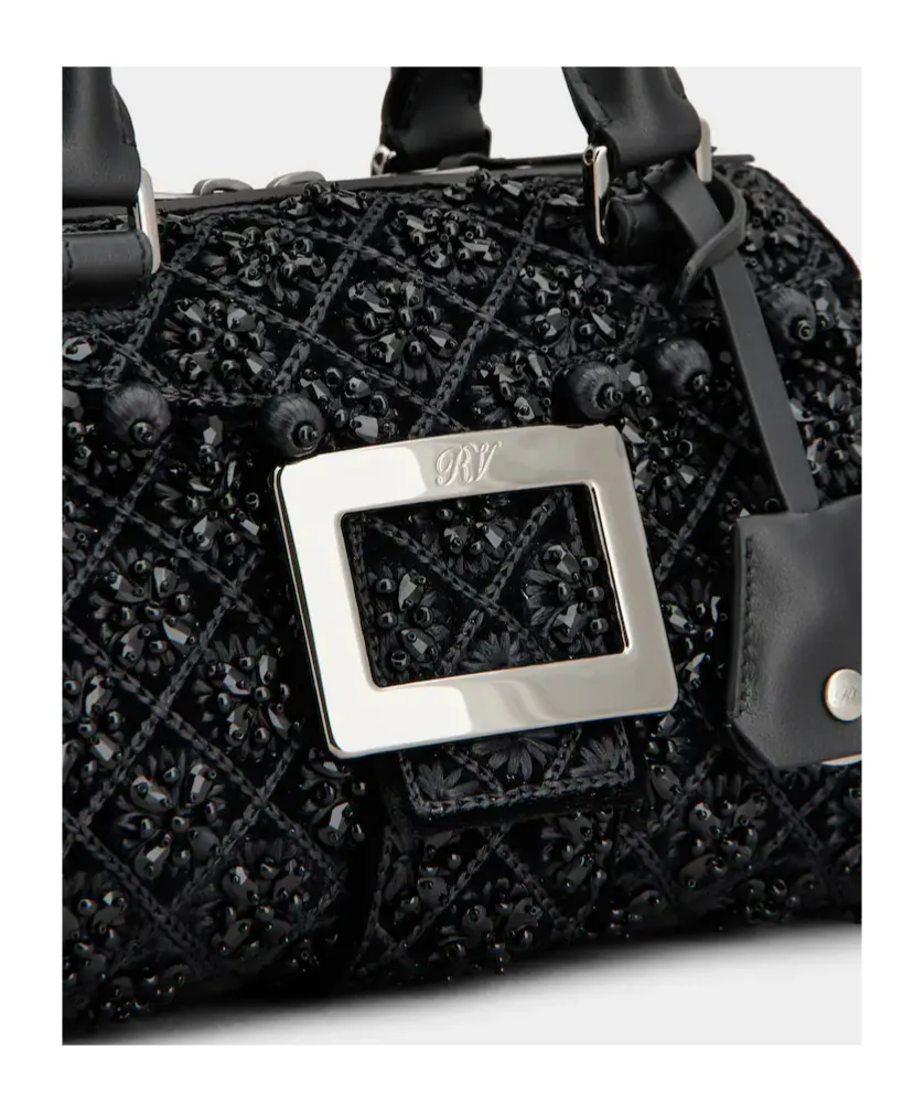 Belle Vivier Bag In Velvet