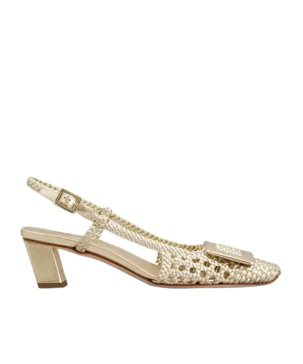 Belle Vivier Slingback Pumps In Leather