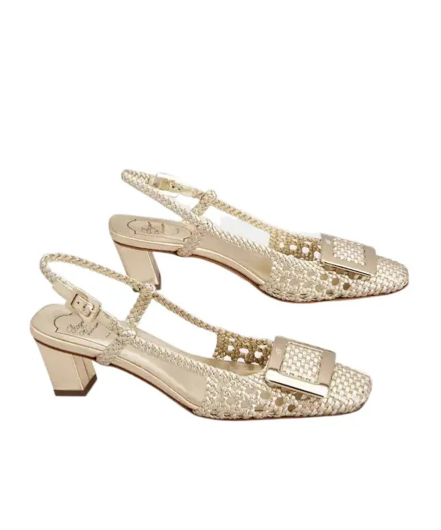 Belle Vivier Slingback Pumps In Leather