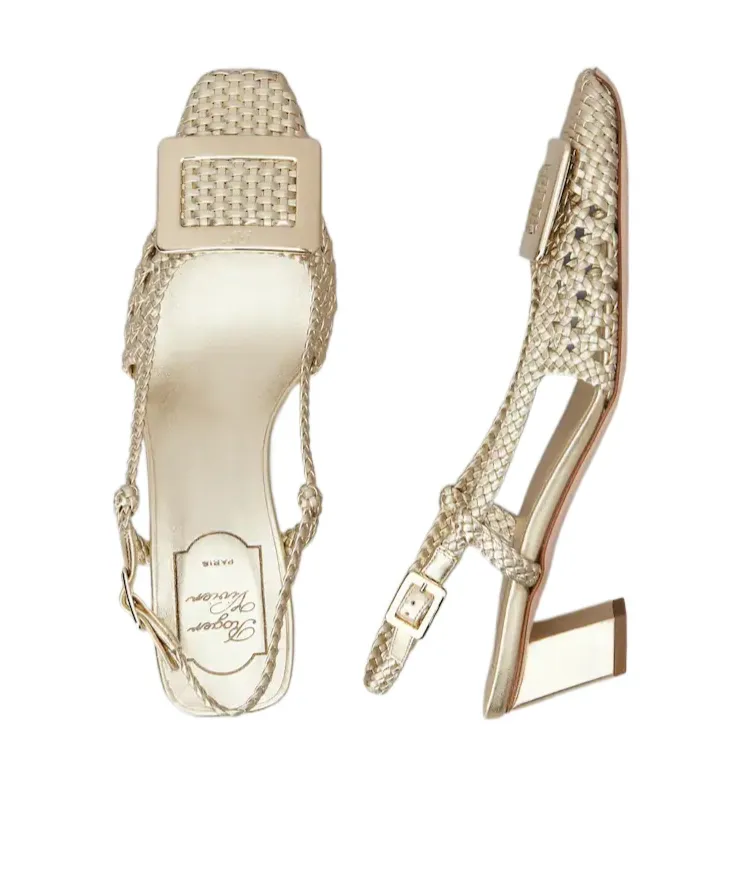 Belle Vivier Slingback Pumps In Leather