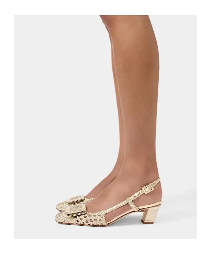 Belle Vivier Slingback Pumps In Leather
