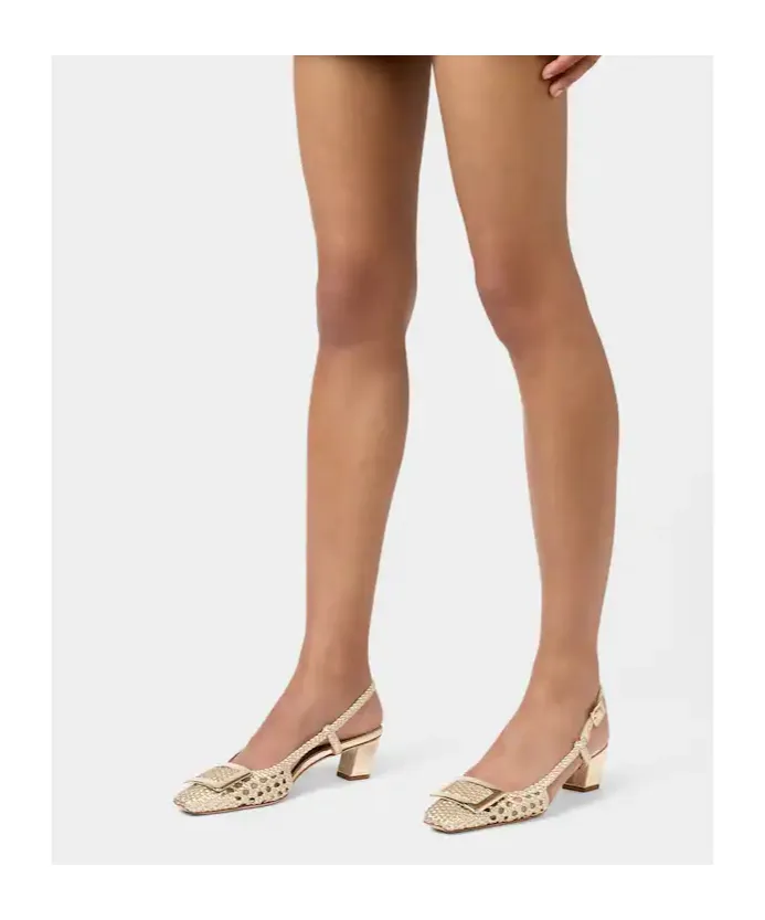 Belle Vivier Slingback Pumps In Leather