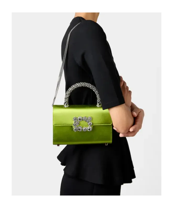 Jewel Efflorescence Mini Bag In Satin