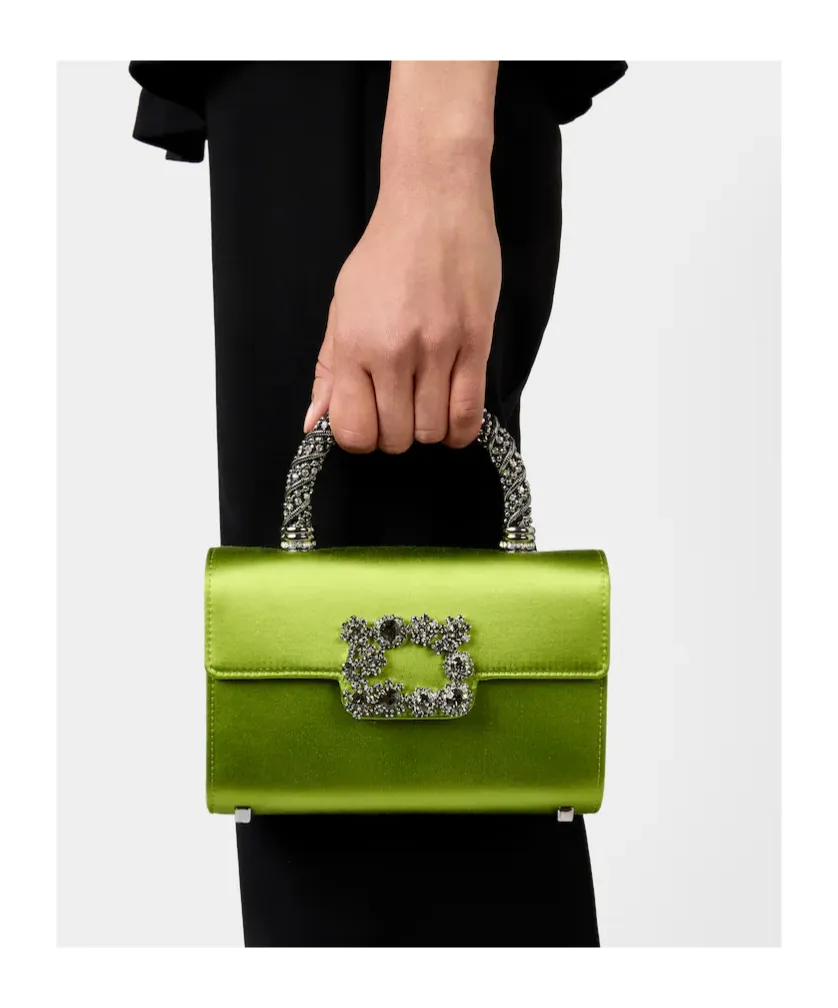 Jewel Efflorescence Mini Bag In Satin