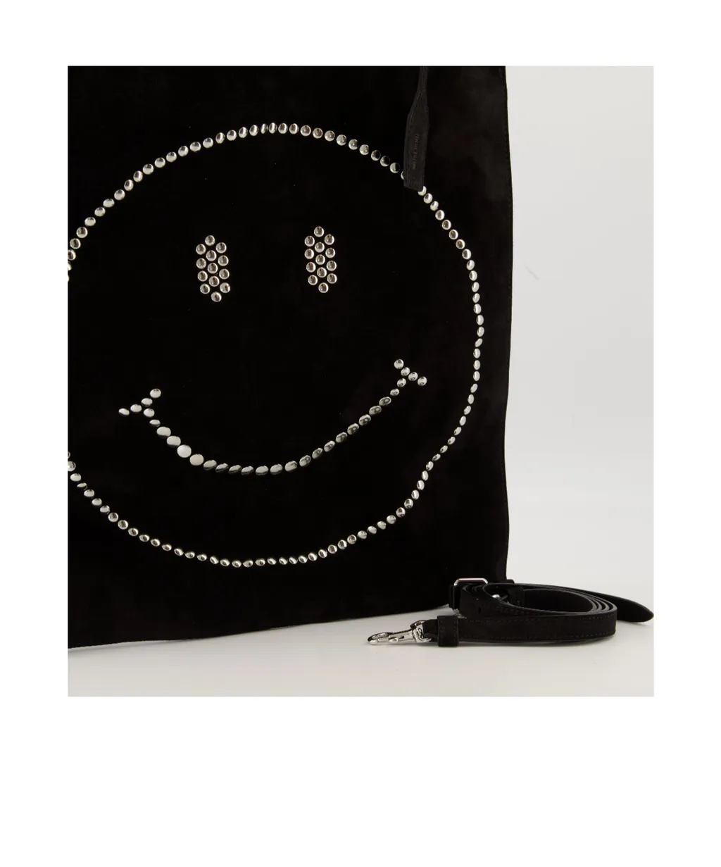 Smiley-Motif Tote Bag