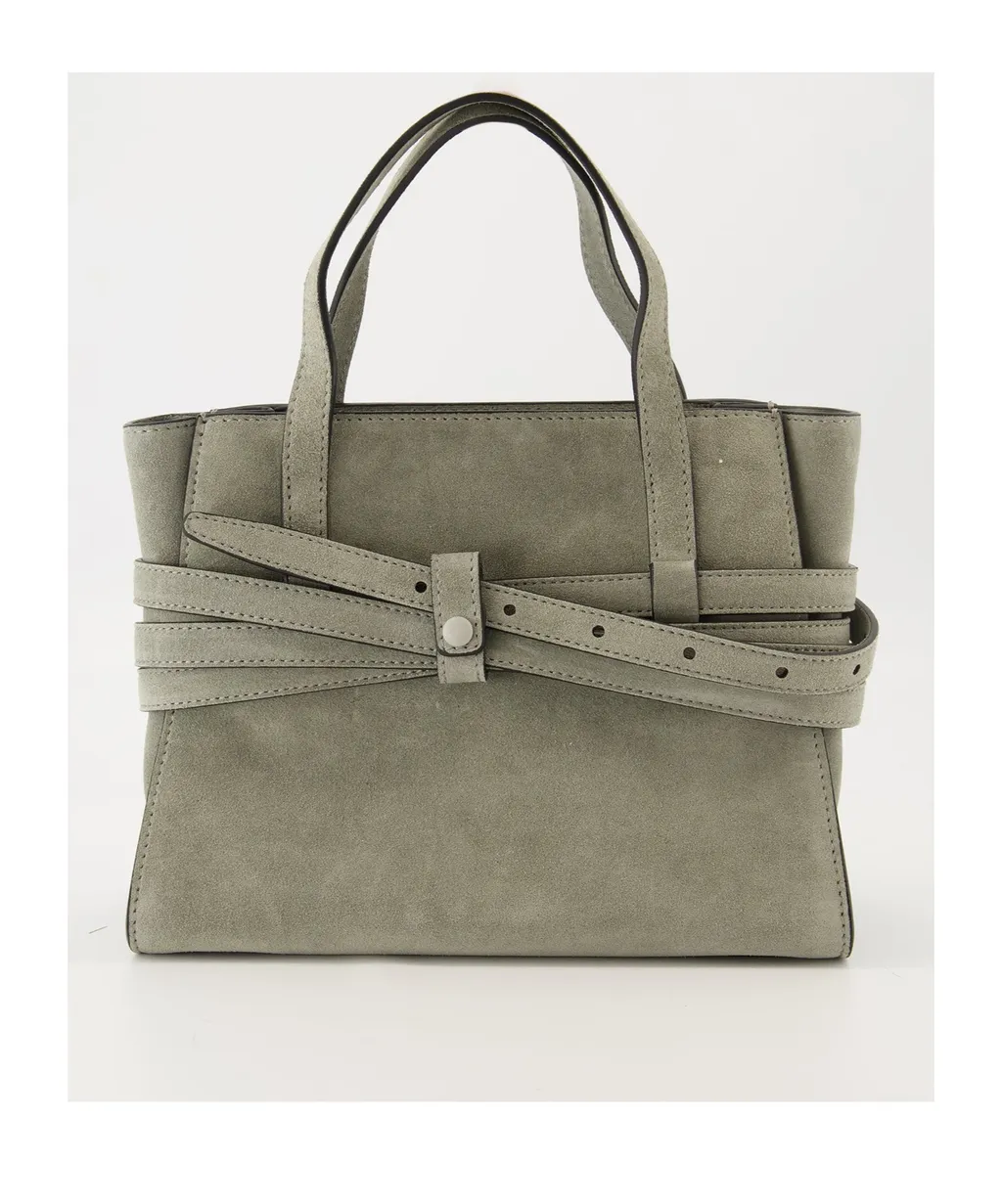 Tie Me Belt-Detail Tote Bag