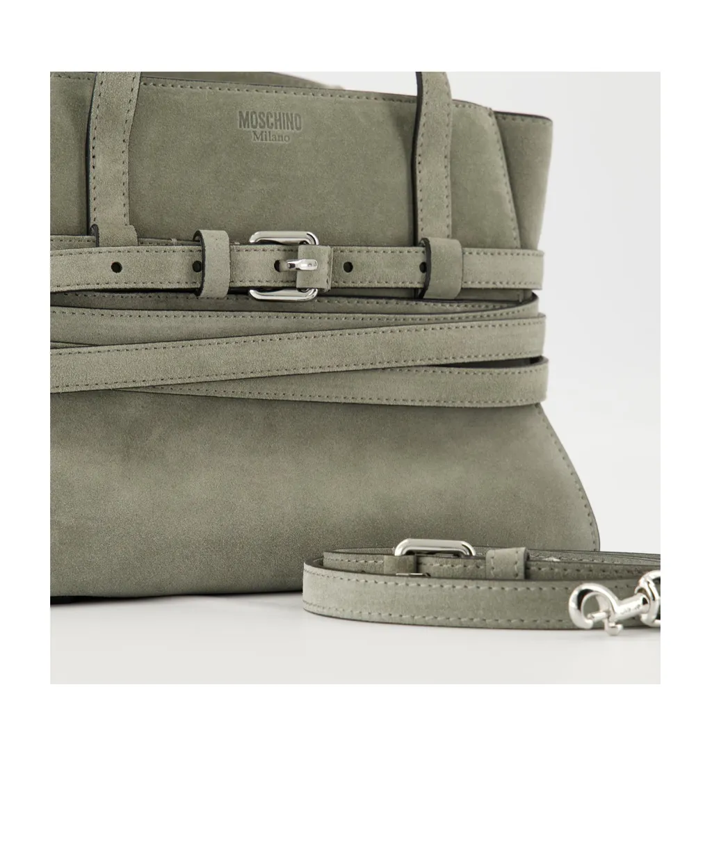 Tie Me Belt-Detail Tote Bag