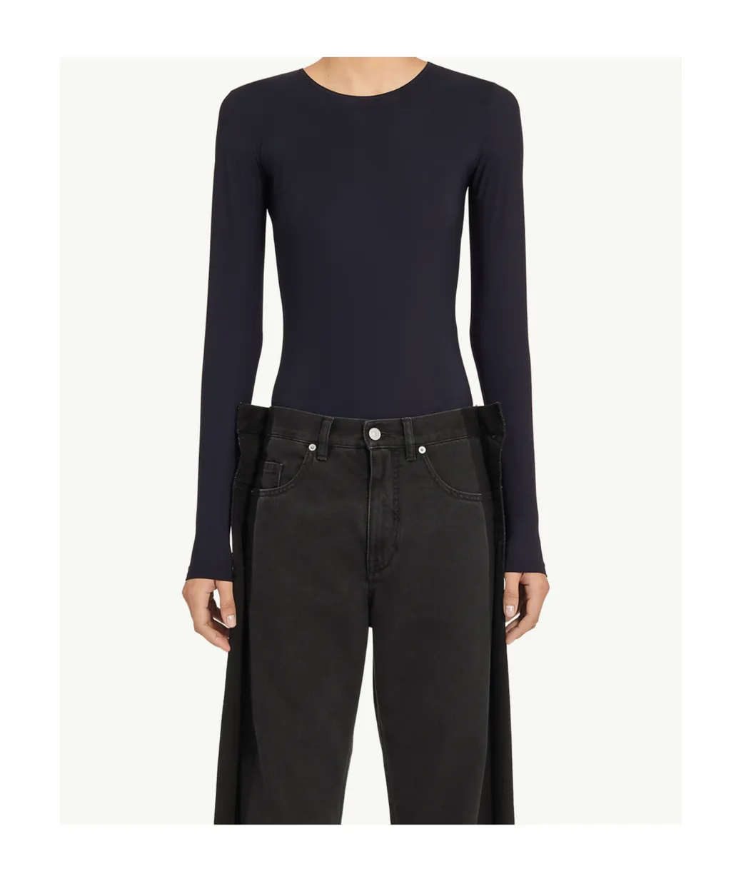 Long-Sleeve Jeans Bodysuit