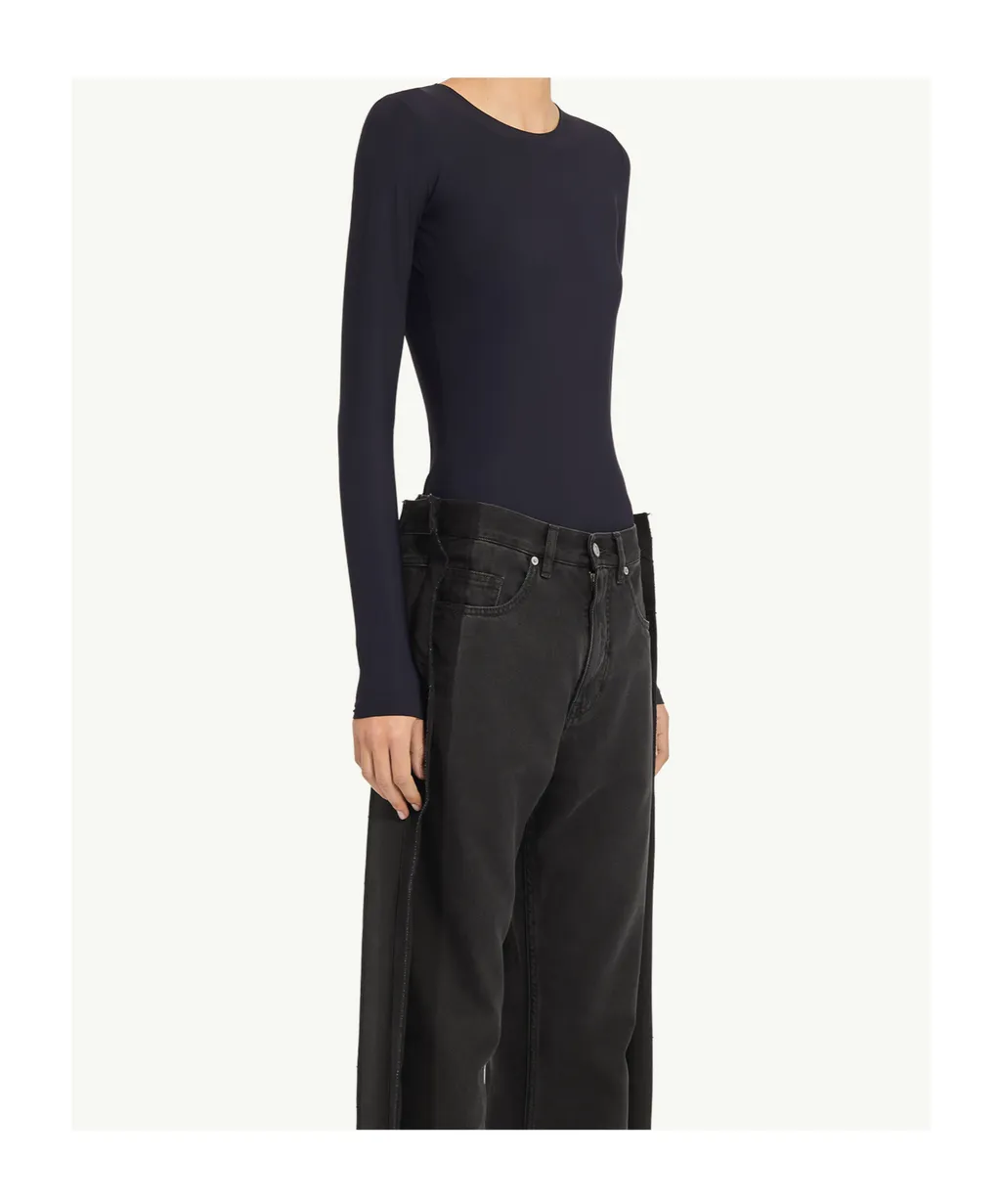 Long-Sleeve Jeans Bodysuit