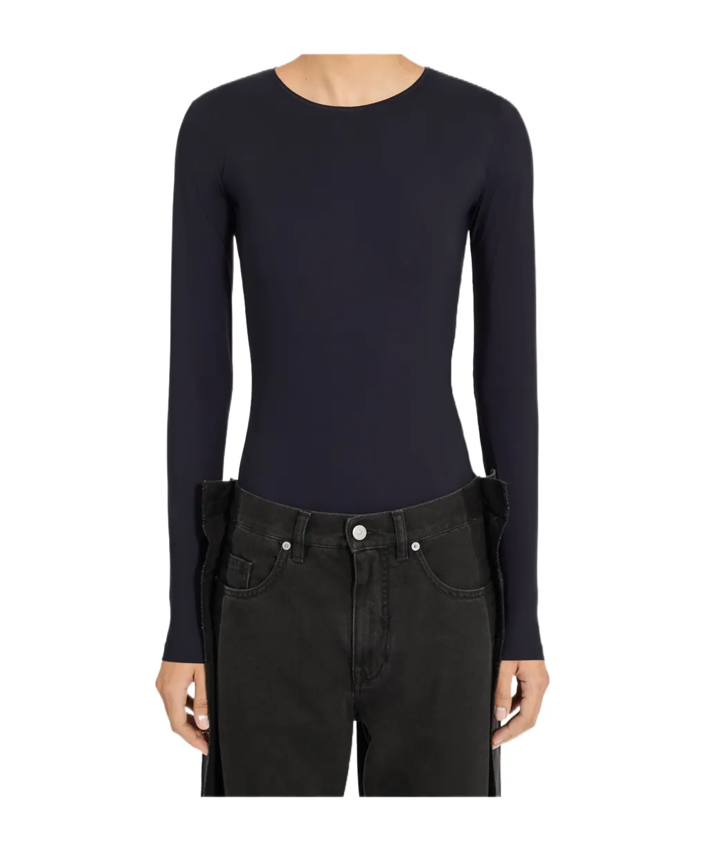 Long-Sleeve Jeans Bodysuit