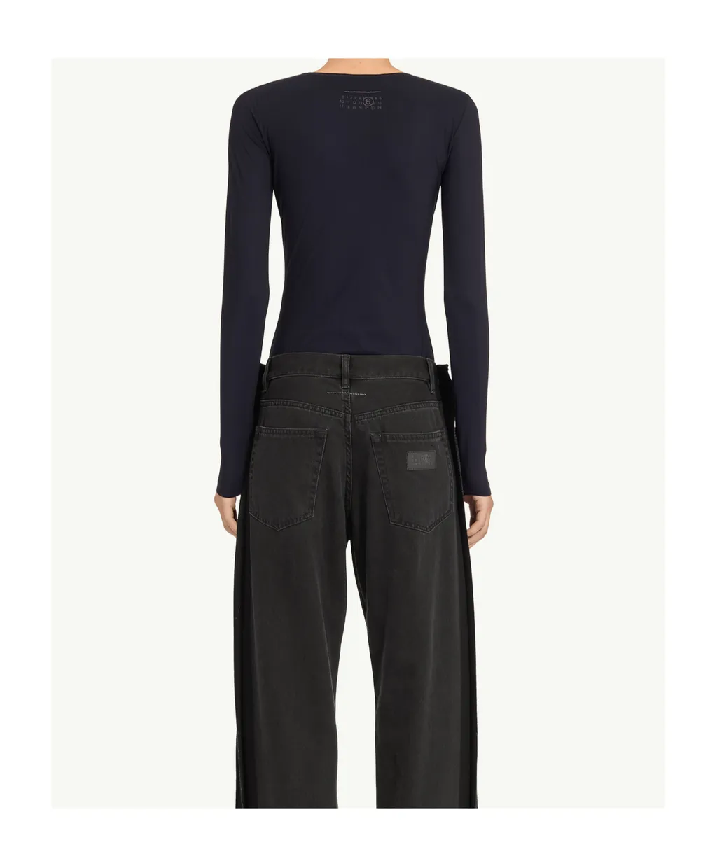 Long-Sleeve Jeans Bodysuit