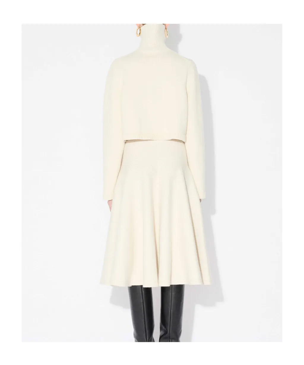 Roll-Neck Short Sweater