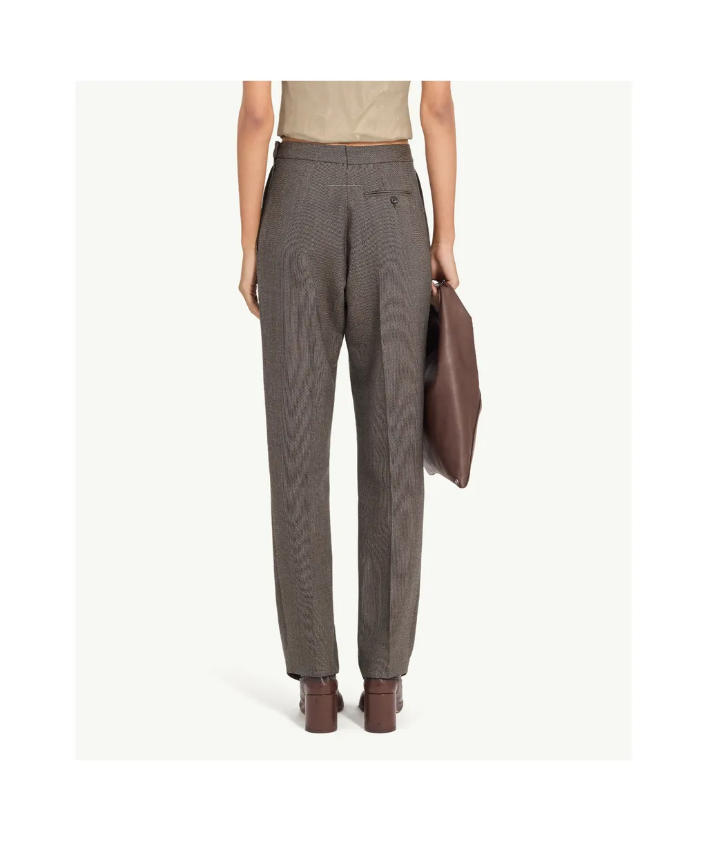 Mm6 Maison Margiela Light Tweed Tailored Trousers