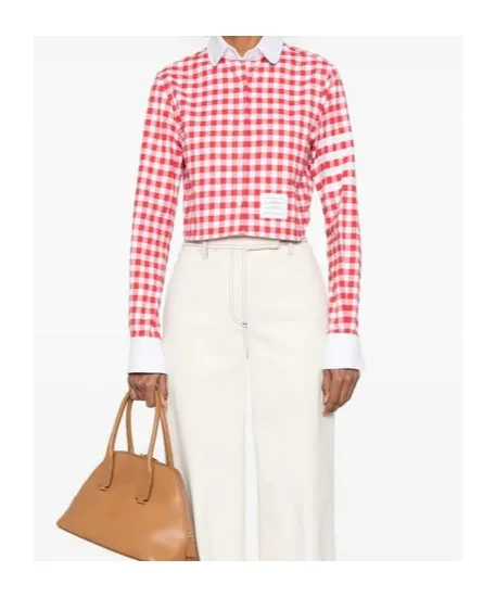 4 Bar Stripes Gingham Check Shirt