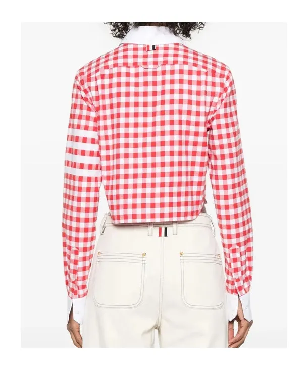 4 Bar Stripes Gingham Check Shirt