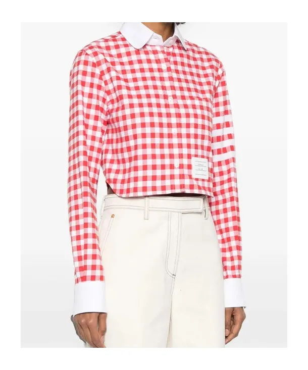 4 Bar Stripes Gingham Check Shirt
