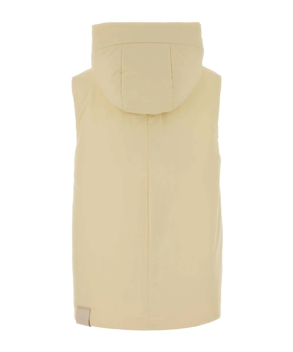 Jil Sander Hooded Zip-Front Padded Vest