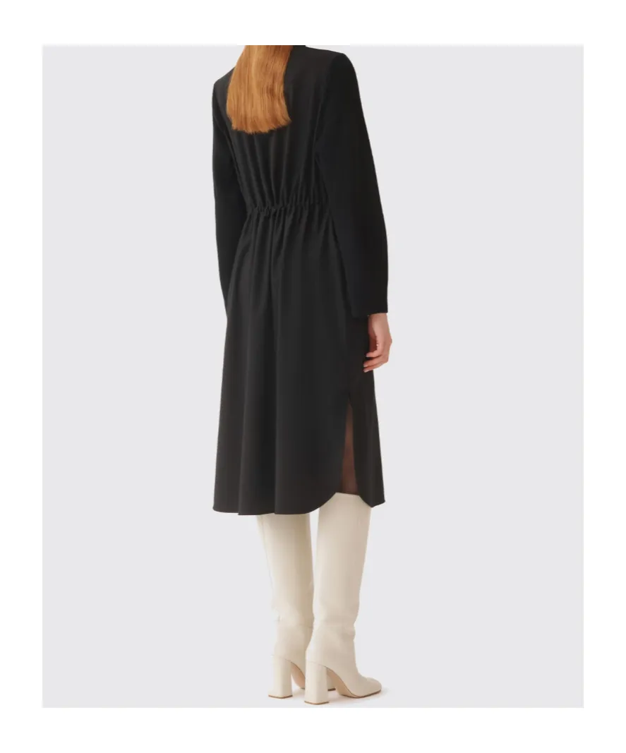 Long-Sleeved Midi Dress